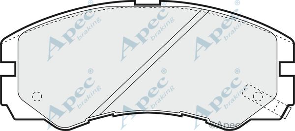 APEC BRAKING Piduriklotsi komplekt,ketaspidur PAD797